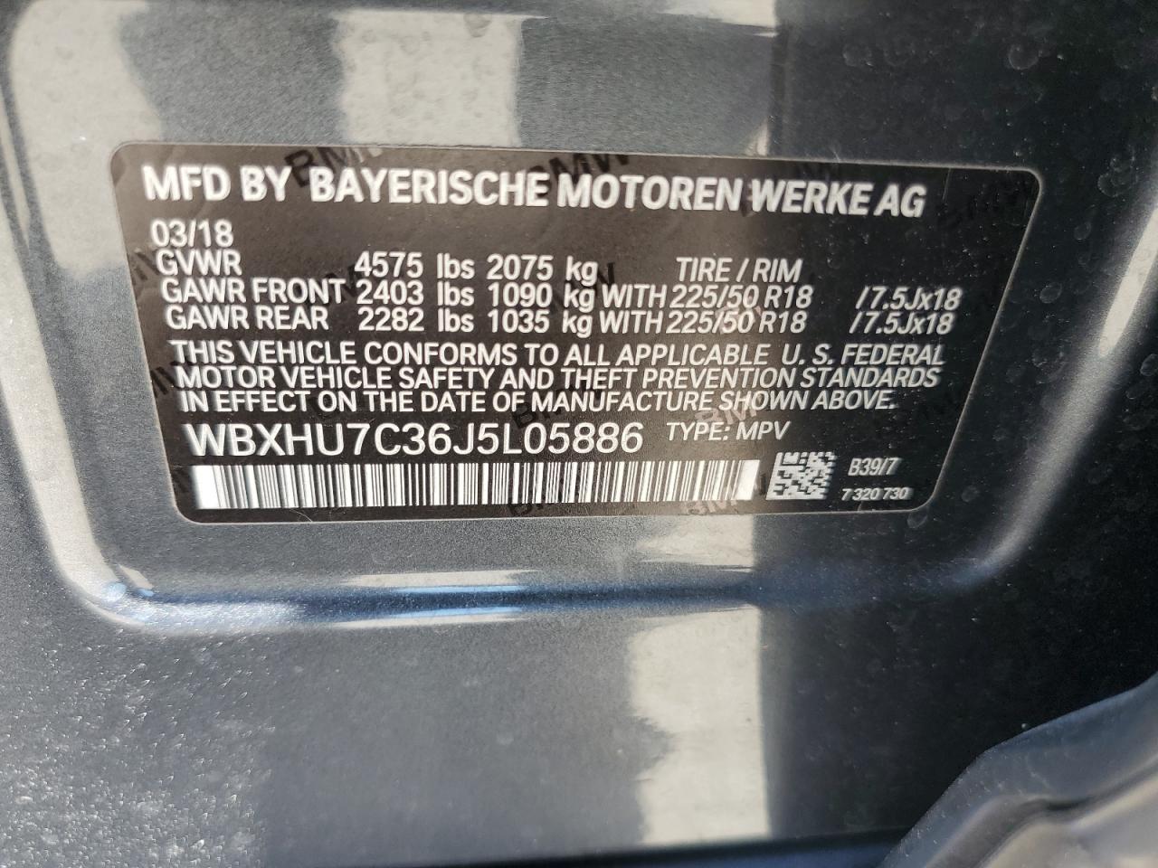 Photo 12 VIN: WBXHU7C36J5L05886 - BMW X1 