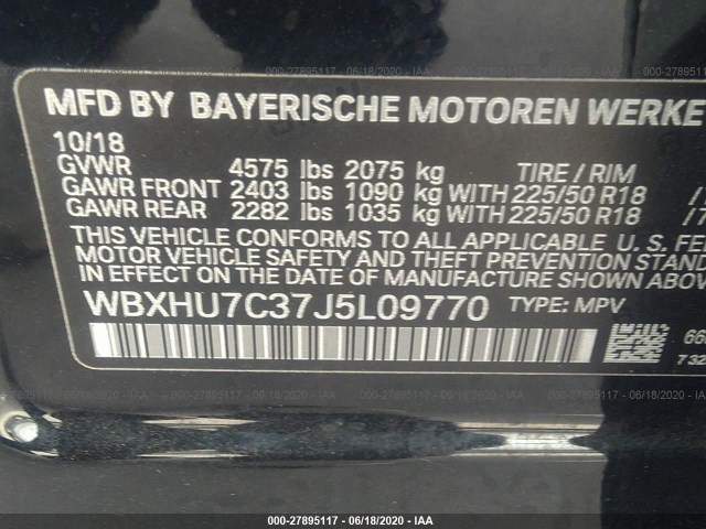 Photo 8 VIN: WBXHU7C37J5L09770 - BMW X1 