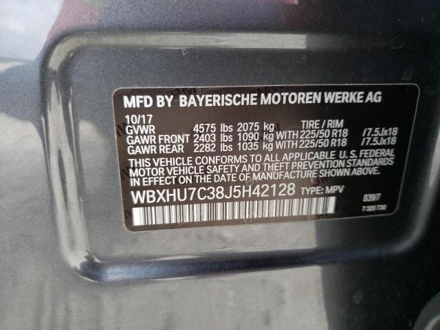 Photo 9 VIN: WBXHU7C38J5H42128 - BMW X1 