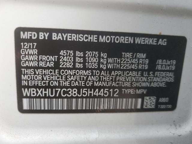 Photo 12 VIN: WBXHU7C38J5H44512 - BMW X1 SDRIVE2 