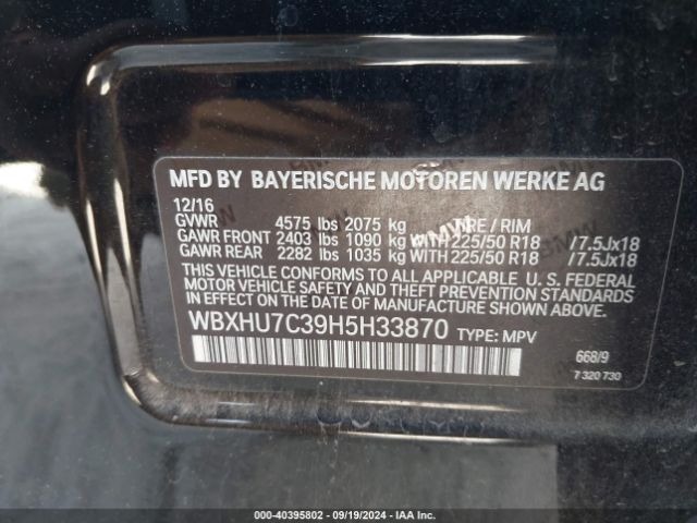 Photo 8 VIN: WBXHU7C39H5H33870 - BMW X1 