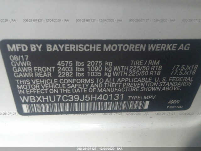 Photo 8 VIN: WBXHU7C39J5H40131 - BMW X1 