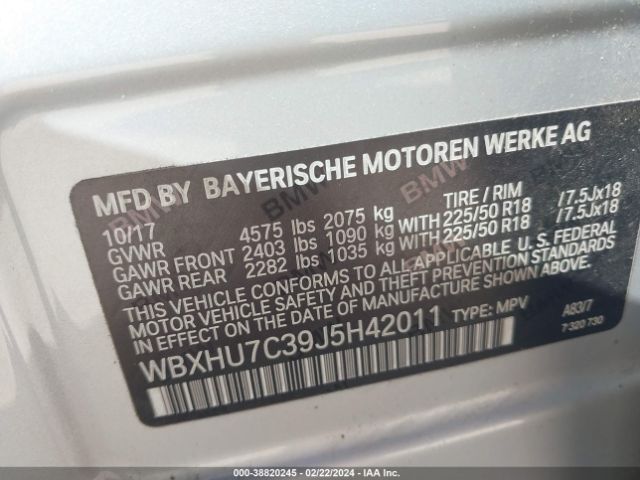 Photo 8 VIN: WBXHU7C39J5H42011 - BMW X1 