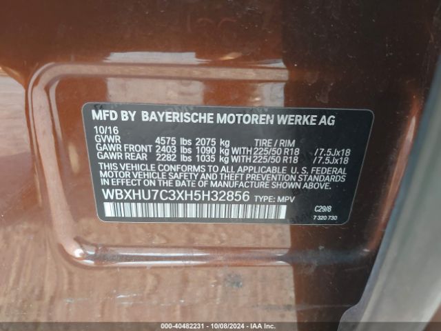 Photo 8 VIN: WBXHU7C3XH5H32856 - BMW X1 