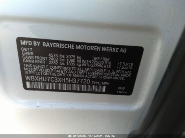 Photo 8 VIN: WBXHU7C3XH5H37720 - BMW X1 