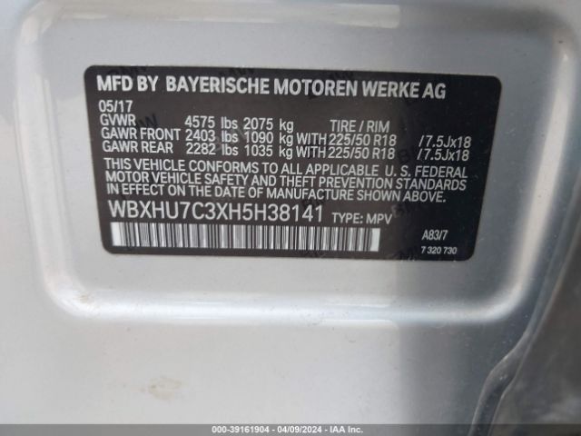 Photo 8 VIN: WBXHU7C3XH5H38141 - BMW X1 