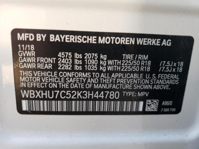 Photo 9 VIN: WBXHU7C52K3H44780 - BMW X1 SDRIVE2 