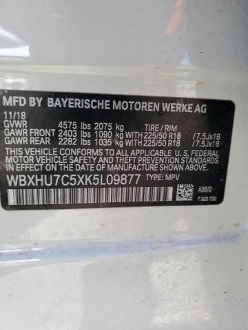 Photo 11 VIN: WBXHU7C5XK5L09877 - BMW X1 SDRIVE2 