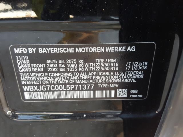 Photo 9 VIN: WBXJG7C00L5P71377 - BMW X1 SDRIVE2 