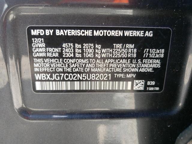 Photo 12 VIN: WBXJG7C02N5U82021 - BMW X1 SDRIVE2 