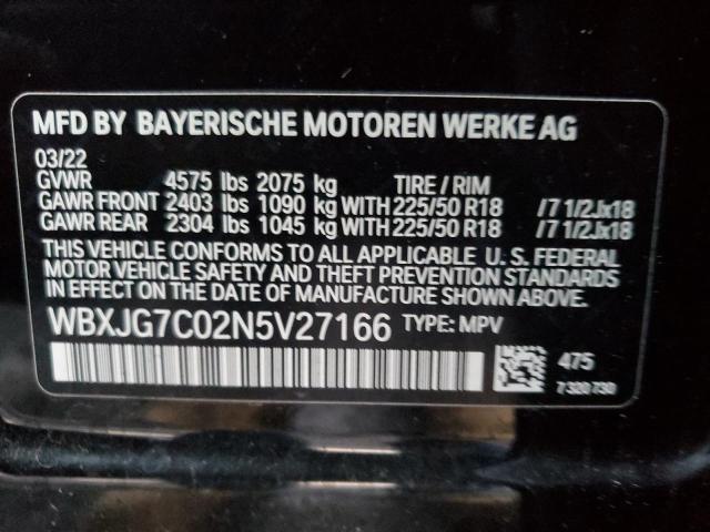 Photo 13 VIN: WBXJG7C02N5V27166 - BMW X1 SDRIVE2 