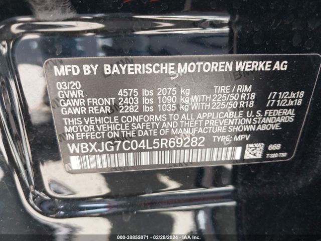 Photo 8 VIN: WBXJG7C04L5R69282 - BMW X1 