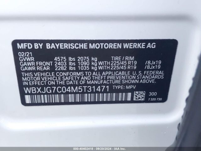 Photo 8 VIN: WBXJG7C04M5C31471 - BMW X1 