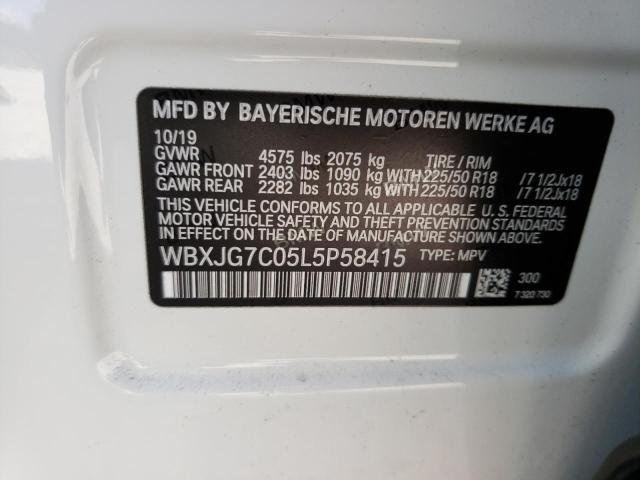 Photo 9 VIN: WBXJG7C05L5P58415 - BMW X1 SDRIVE2 