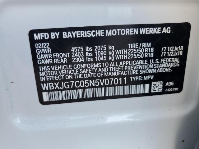 Photo 12 VIN: WBXJG7C05N5V07011 - BMW X1 SDRIVE2 