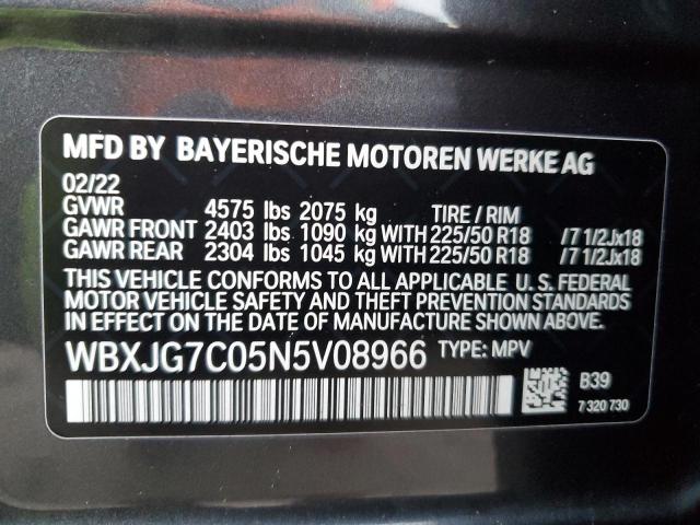 Photo 11 VIN: WBXJG7C05N5V08966 - BMW X1 SDRIVE2 