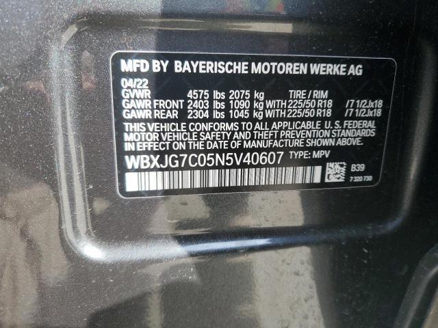 Photo 11 VIN: WBXJG7C05N5V40607 - BMW X1 SDRIVE2 