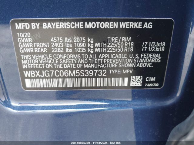 Photo 8 VIN: WBXJG7C06M5S39732 - BMW X1 