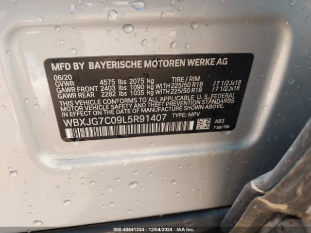 Photo 8 VIN: WBXJG7C09L5R91407 - BMW X1 