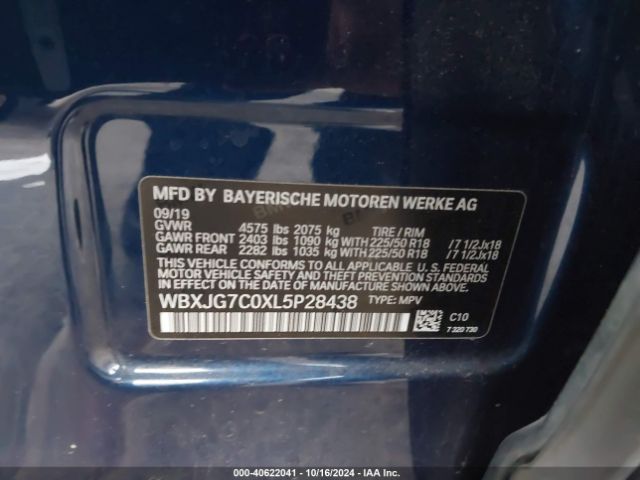 Photo 8 VIN: WBXJG7C0XL5P28438 - BMW X1 