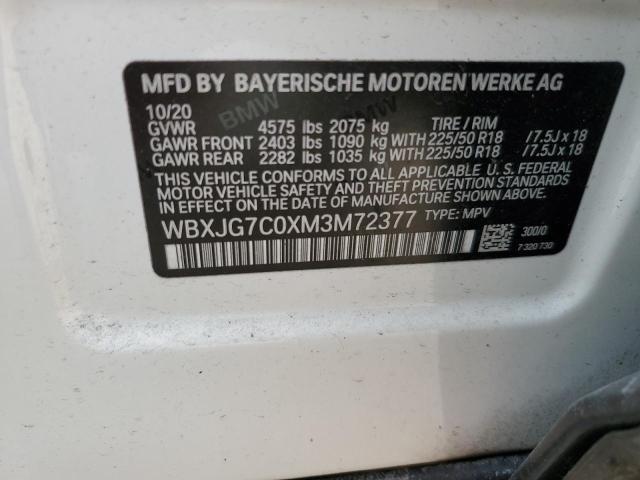 Photo 13 VIN: WBXJG7C0XM3M72377 - BMW X1 SDRIVE2 