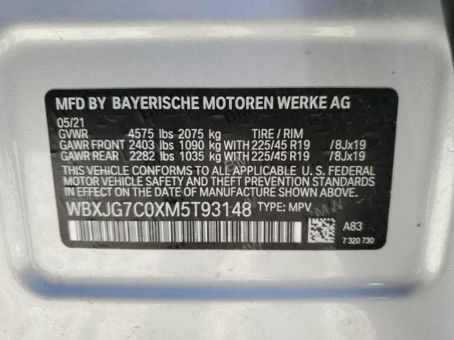 Photo 12 VIN: WBXJG7C0XM5T93148 - BMW X1 SDRIVE2 