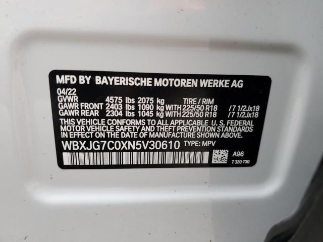 Photo 13 VIN: WBXJG7C0XN5V30610 - BMW X1 