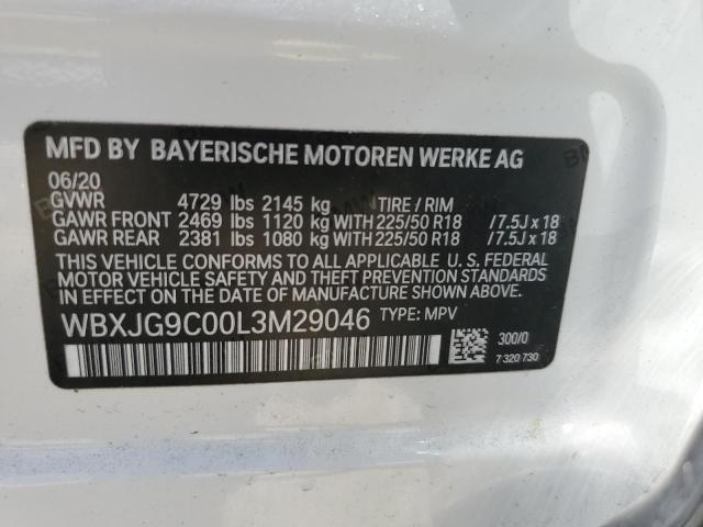 Photo 9 VIN: WBXJG9C00L3M29046 - BMW X1 XDRIVE2 