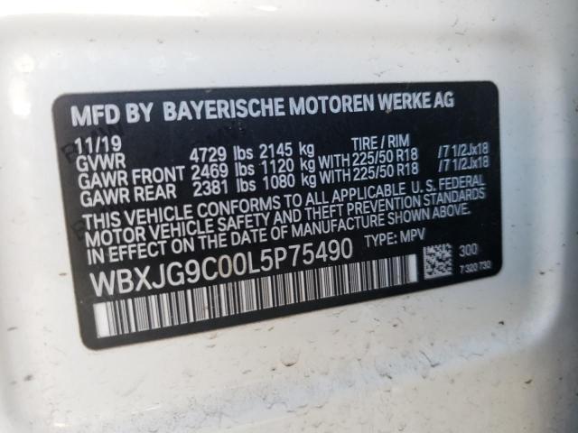 Photo 11 VIN: WBXJG9C00L5P75490 - BMW X1 XDRIVE2 