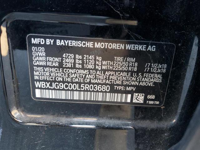 Photo 12 VIN: WBXJG9C00L5R03680 - BMW X1 XDRIVE2 