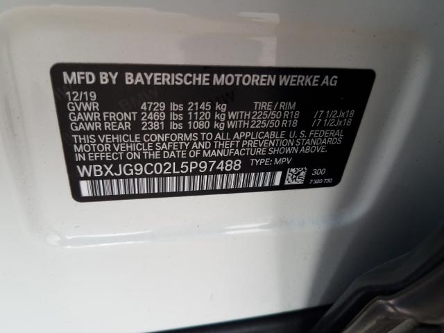 Photo 9 VIN: WBXJG9C02L5P97488 - BMW X1 XDRIVE2 