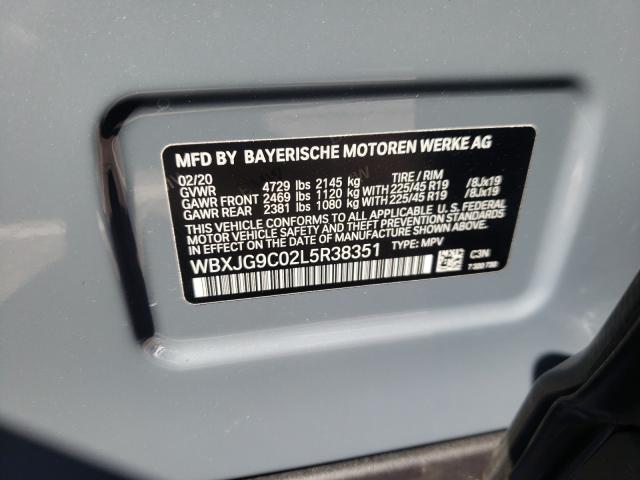 Photo 9 VIN: WBXJG9C02L5R38351 - BMW X1 XDRIVE2 