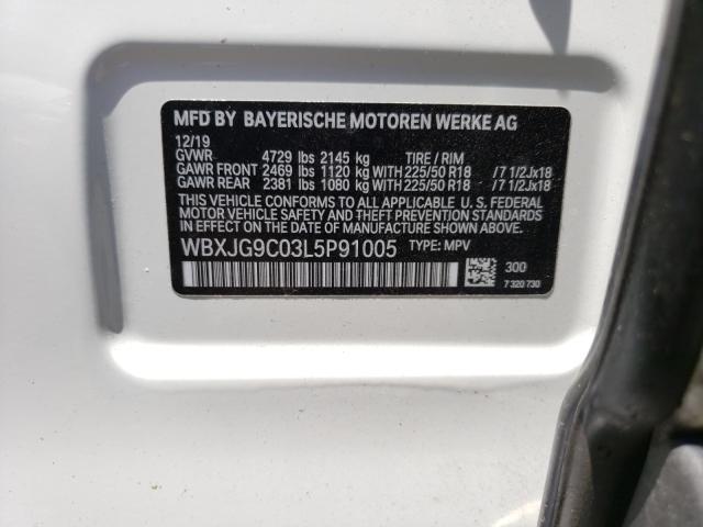 Photo 9 VIN: WBXJG9C03L5P91005 - BMW X1 XDRIVE2 