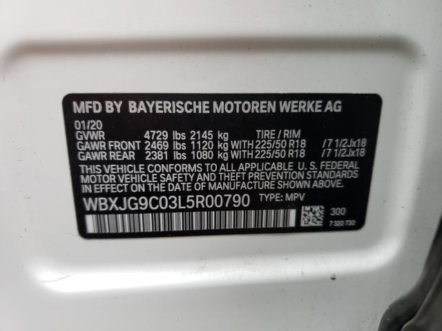 Photo 9 VIN: WBXJG9C03L5R00790 - BMW X1 XDRIVE2 