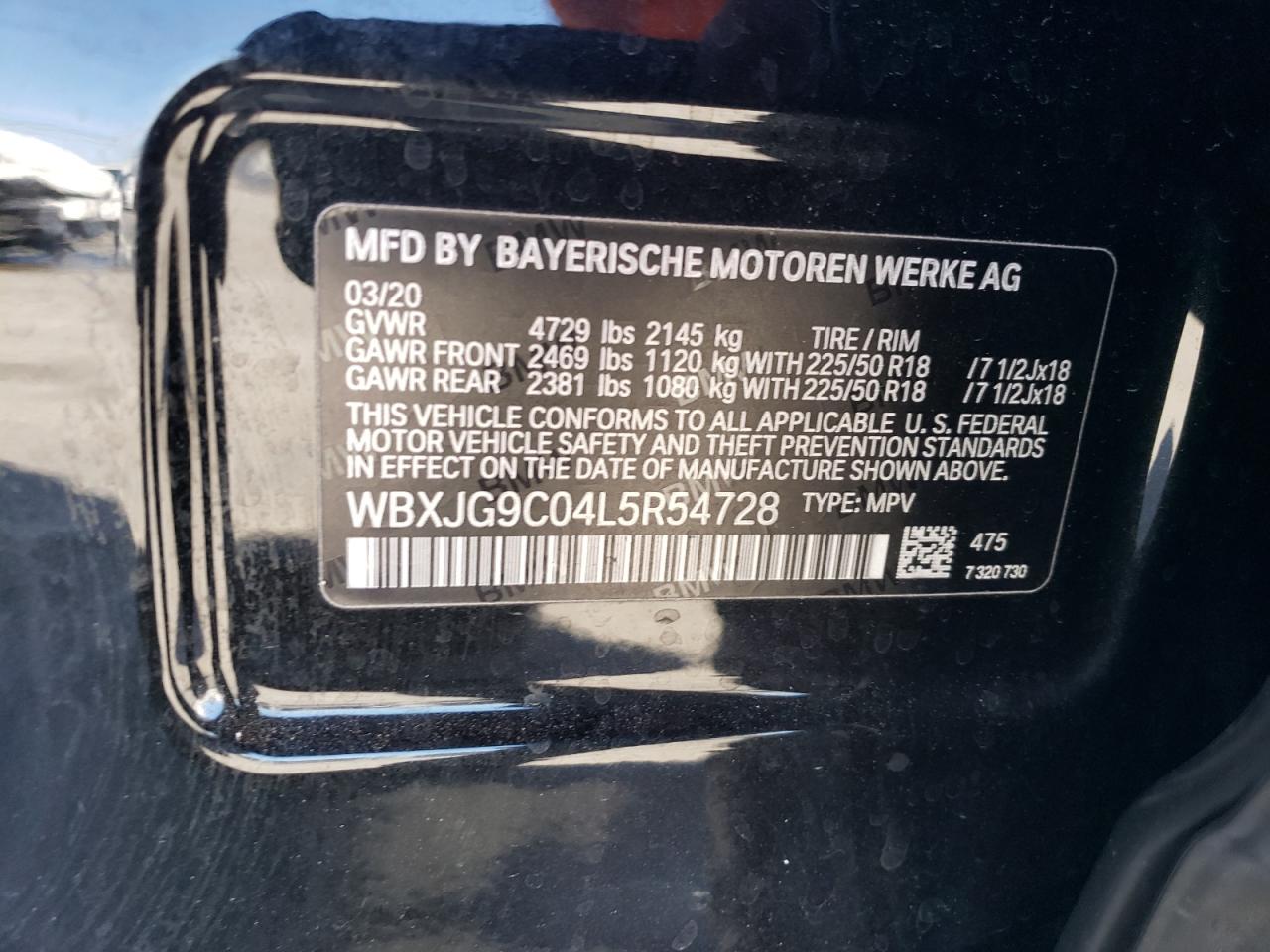 Photo 11 VIN: WBXJG9C04L5R54728 - BMW X1 