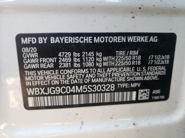 Photo 9 VIN: WBXJG9C04M5S30328 - BMW X1 XDRIVE2 