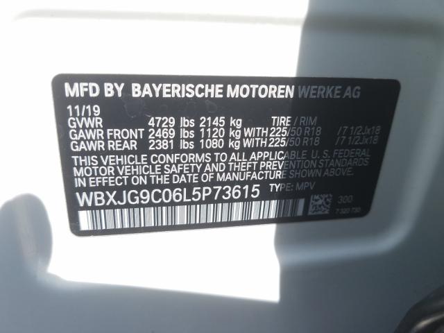 Photo 9 VIN: WBXJG9C06L5P73615 - BMW X1 XDRIVE2 