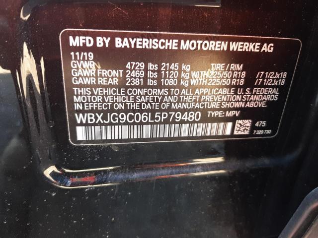 Photo 9 VIN: WBXJG9C06L5P79480 - BMW X1 XDRIVE2 