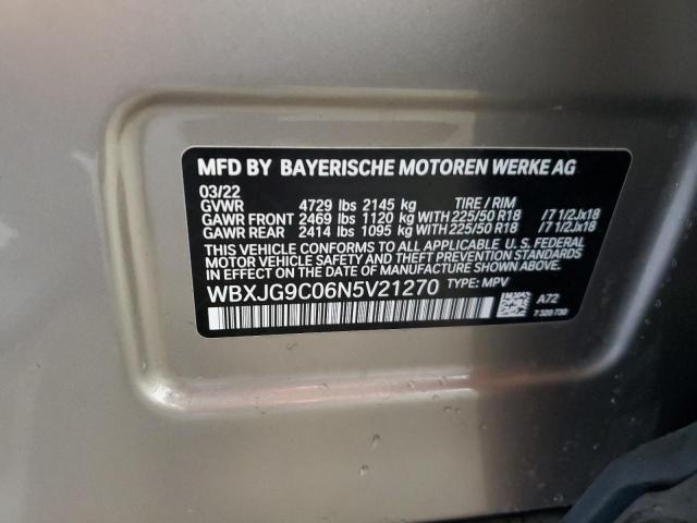 Photo 12 VIN: WBXJG9C06N5V21270 - BMW X1 XDRIVE2 