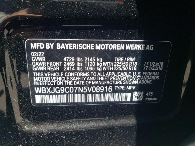 Photo 9 VIN: WBXJG9C07N5V08916 - BMW X1 