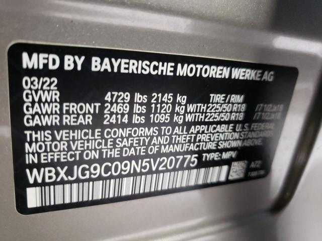 Photo 12 VIN: WBXJG9C09N5V20775 - BMW X1 XDRIVE2 