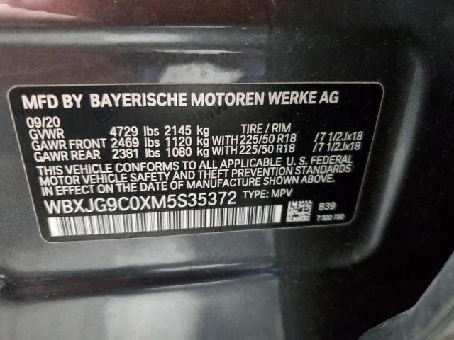 Photo 12 VIN: WBXJG9C0XM5S35372 - BMW X1 XDRIVE2 