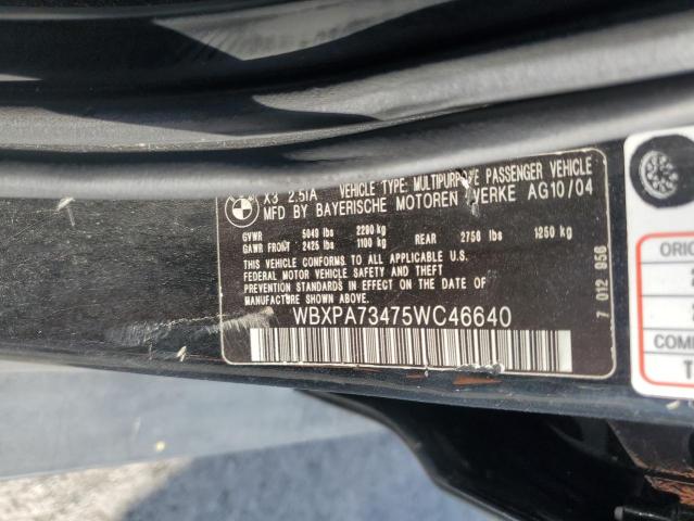 Photo 12 VIN: WBXPA73475WC46640 - BMW X3 