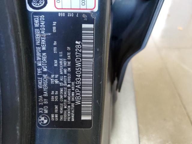 Photo 12 VIN: WBXPA93405WD17284 - BMW X3 3.0I 