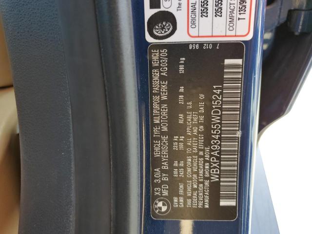 Photo 12 VIN: WBXPA93455WD15241 - BMW X3 