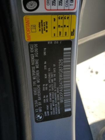 Photo 11 VIN: WBXPA93476WG87326 - BMW X3 