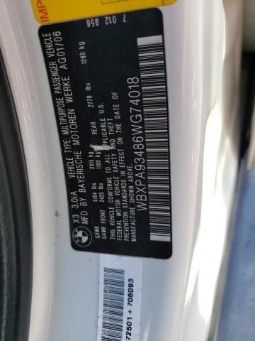 Photo 12 VIN: WBXPA93486WG74018 - BMW X3 3.0I 