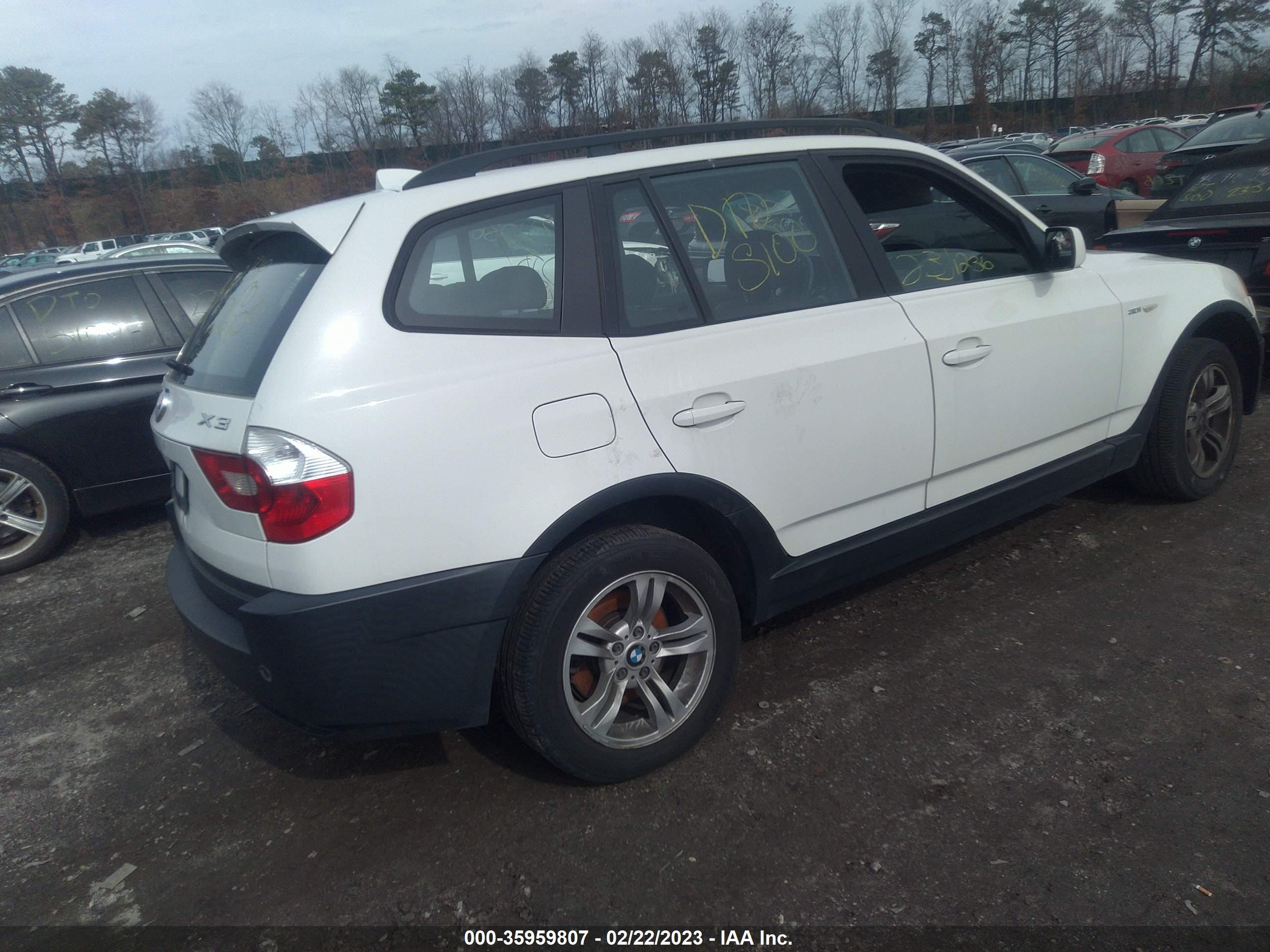 Photo 3 VIN: WBXPA93495WD16991 - BMW X3 