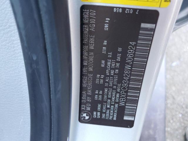 Photo 12 VIN: WBXPC93428WJ06924 - BMW X3 