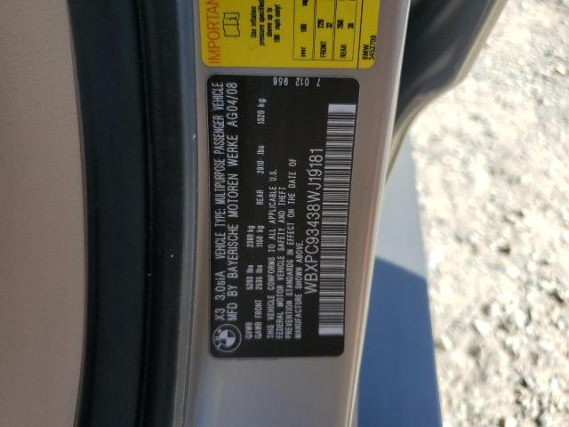 Photo 12 VIN: WBXPC93438WJ19181 - BMW X3 